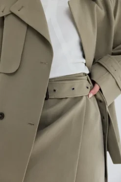 Majorstuen Trench Short Khaki