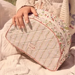 Makeup Bag Big Summer Stripes Blue