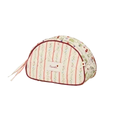 Makeup Bag Medium Summer Stripes Peach