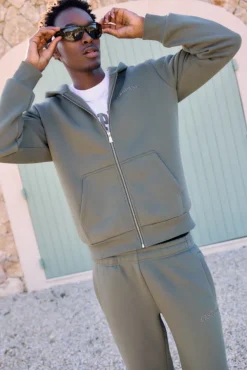 M. All-Star Zip Hoodie Dark Green