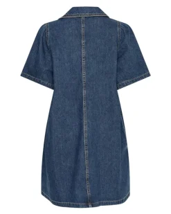 Manna Alena 2/4 Dress Mid Blue Wash