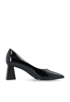 Maralyn Court Shoe Faux Leather Black Patent