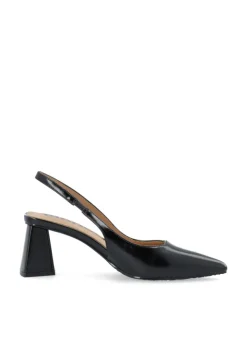 Maralyn Slingback Faux Leather Black Pratia