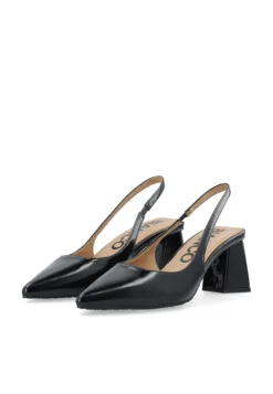 Maralyn Slingback Faux Leather Black Pratia