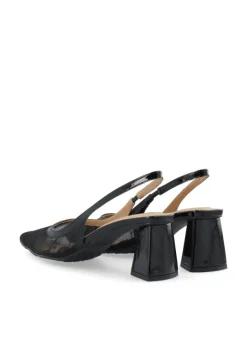Maralyn Slingback Mesh Black Lace