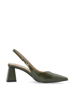 Maralyn Slingback Patent Olive