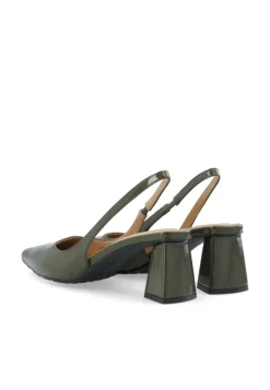 Maralyn Slingback Patent Olive