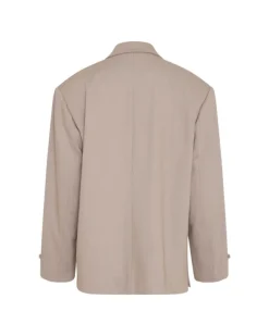 Marceli Oversized Blazer Warm Light Grey Melange