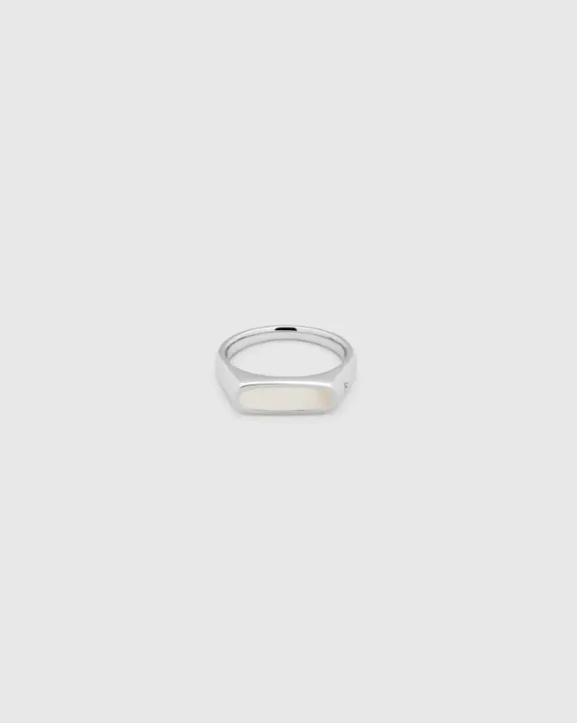 Mario Ring White Mother Of Pearl