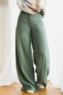 Marlene Linen Summer Dark Ivy