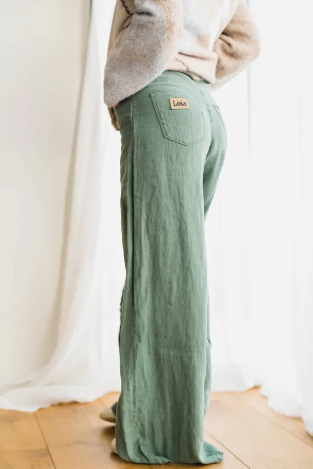 Marlene Linen Summer Dark Ivy