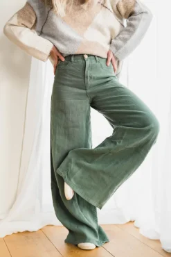 Marlene Linen Summer Dark Ivy
