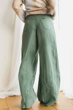 Marlene Linen Summer Dark Ivy