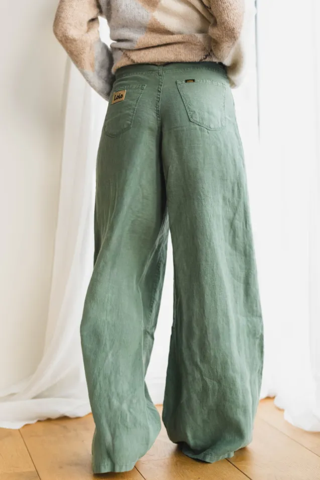 Marlene Linen Summer Dark Ivy