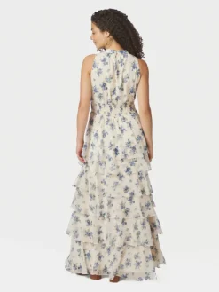 Marli Amazing Chiffon Rose Dress Light Blue