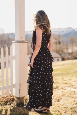 Marli Big Dot Dress Brown