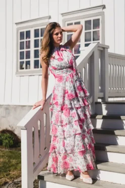 Marli Big Flower Dress Creme