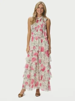 Marli Big Flower Dress Creme
