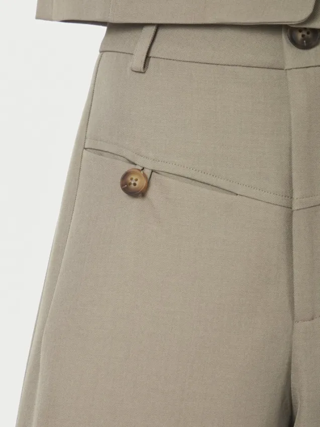 Massie Structure Pants Warm Grey