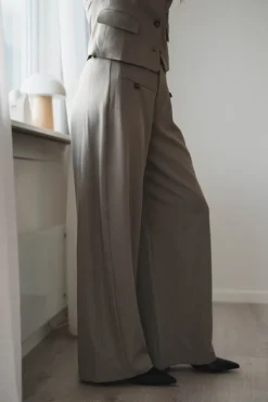 Massie Structure Pants Warm Grey