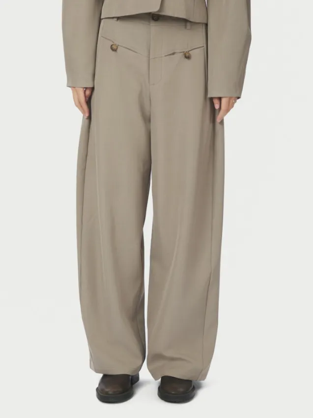 Massie Structure Pants Warm Grey