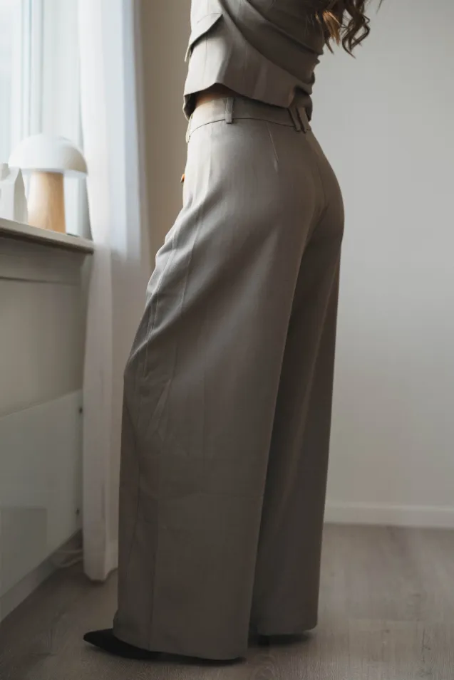 Massie Structure Pants Warm Grey