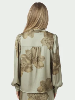 Massima Misty Orchid Blouse Smoke Green