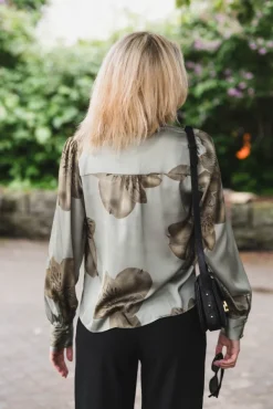 Massima Misty Orchid Blouse Smoke Green
