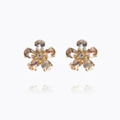 May Earrings Gold Silk Combo