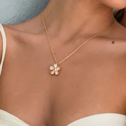 May Necklace Gold Silk Combo