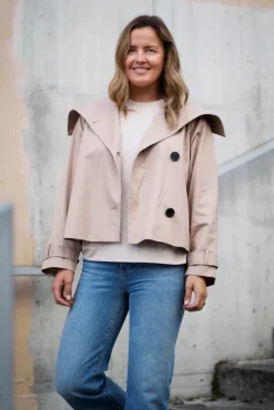 Mazie Perry Short Coat Sandstone