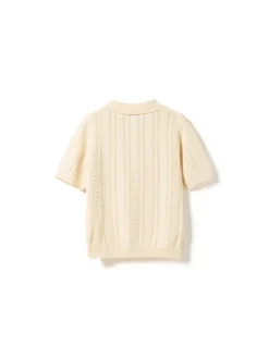Mecca Knit Polo Ivory
