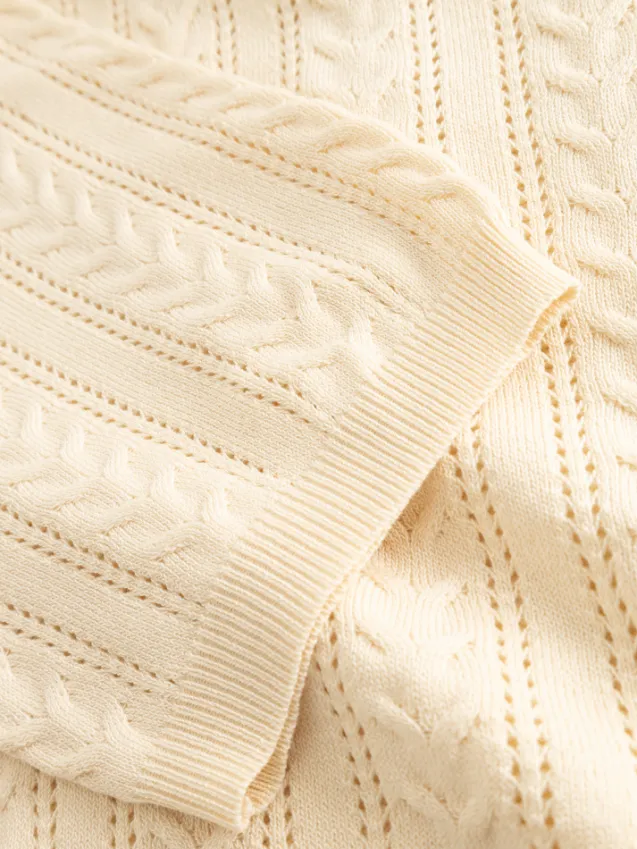 Mecca Knit Polo Ivory