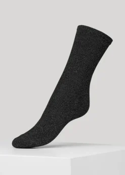 Mel Soft Plain Sock Black