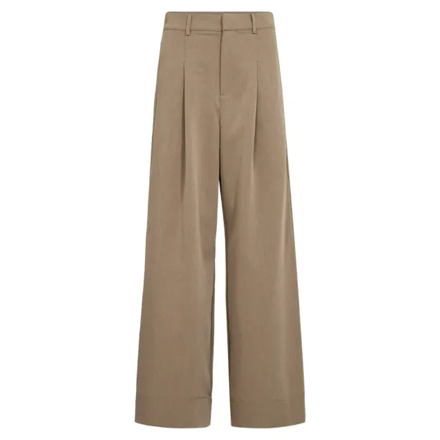 Melva Pleat Pant Faded Khaki