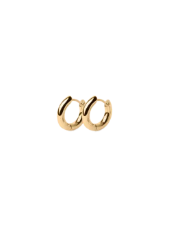 Midi Tube Hoops Gold