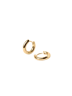 Midi Tube Hoops Gold