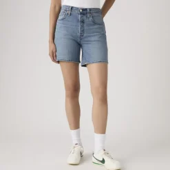 501 Mid Thigh Short Indigo Worn In