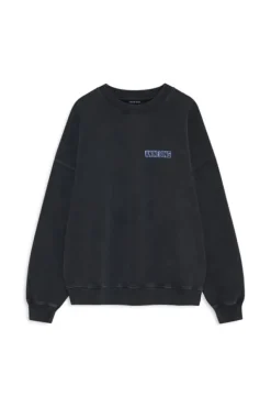 Miles Sweatshirt Palm Washed Black