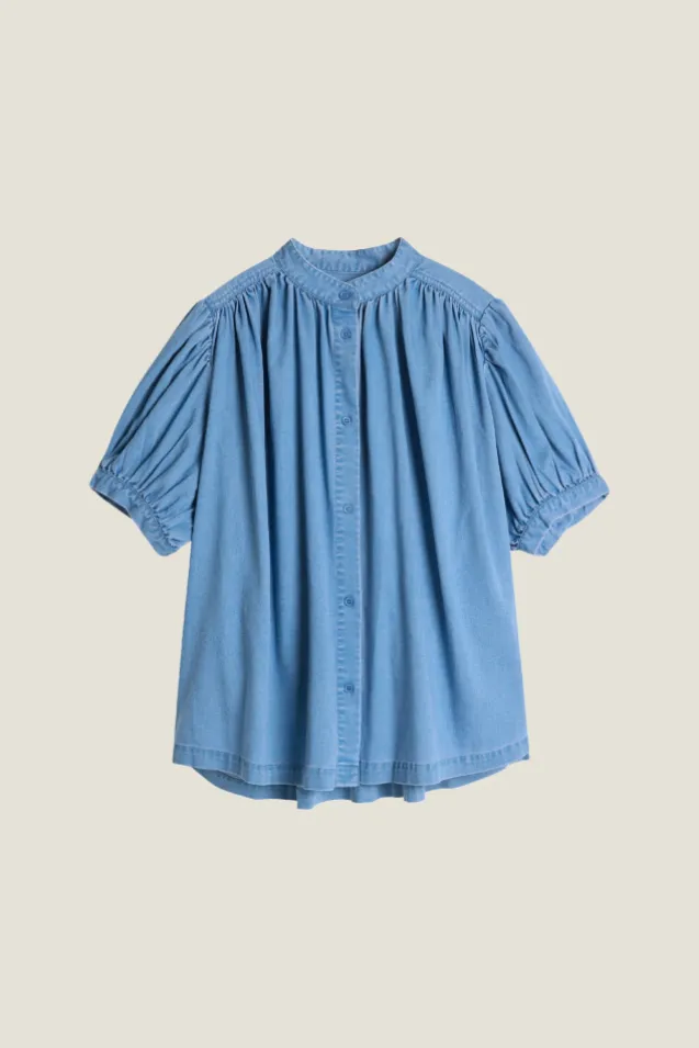 Milly Tencel Top Denim