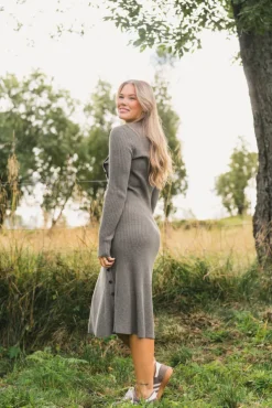 Mima Merino Dress Wood