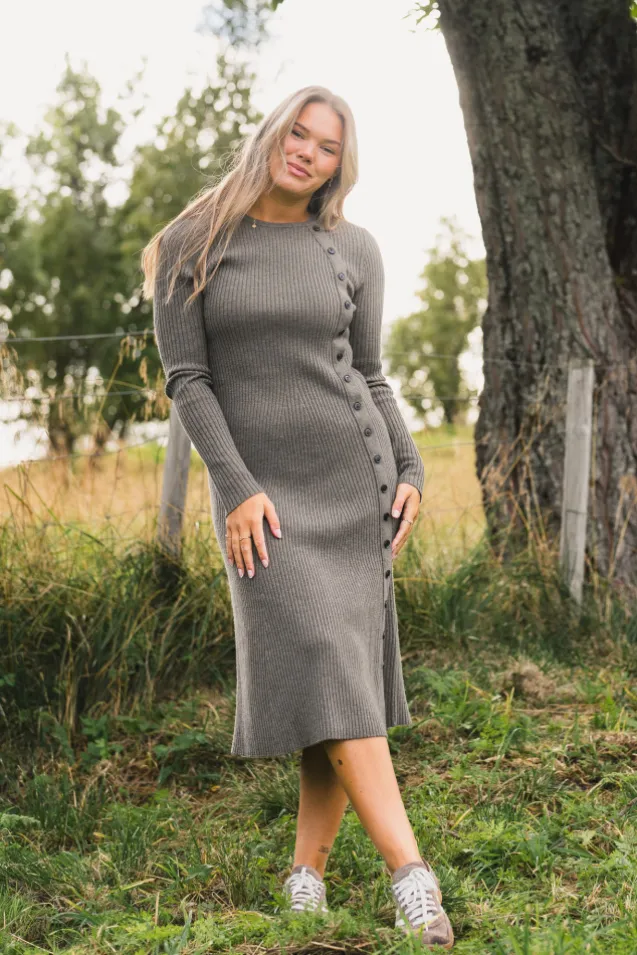 Mima Merino Dress Wood