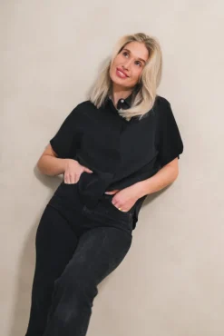Mina SS Shirt 14028 Black