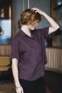 Mina SS Shirt 14028 Fudge