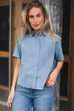 Mina SS Shirt 14028 Windward Blue