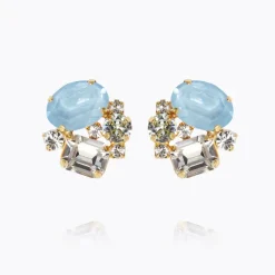 Mini Carolina Earrings Gold Sky Combo