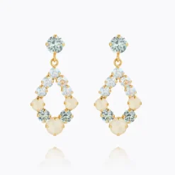 Mini Delia Earrings Gold Azore Combo