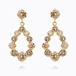 Mini Delia Earrings Gold Golden Combo