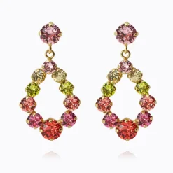 Mini Delia Earrings Gold Tropicana Combo