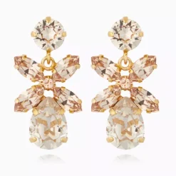 Mini Dione Earrings Gold Silk